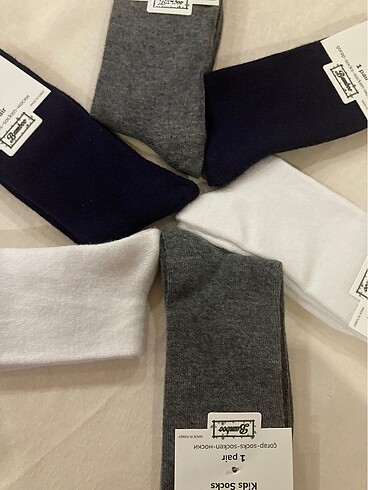 30 Beden Unisex çocuk bambu çorap