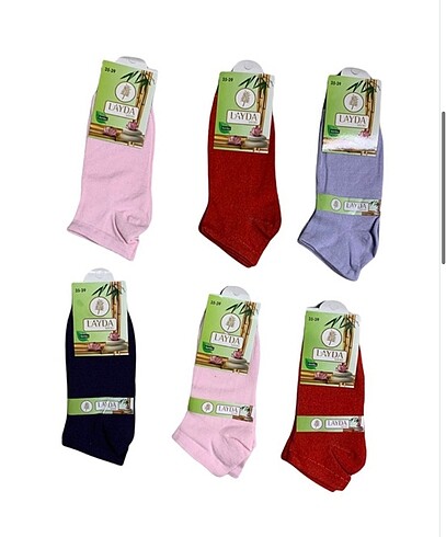 6 adet bambu bayan patik