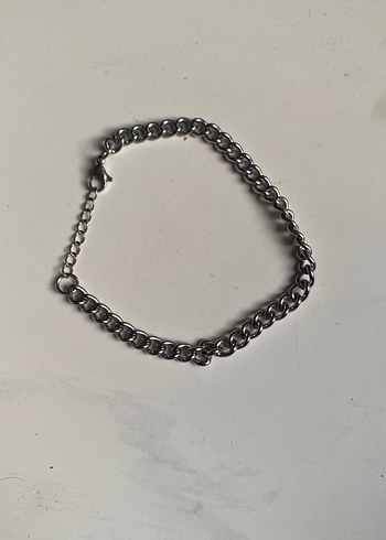 Gri Zincir Detaylı erkek Bileklik - Görsel 3