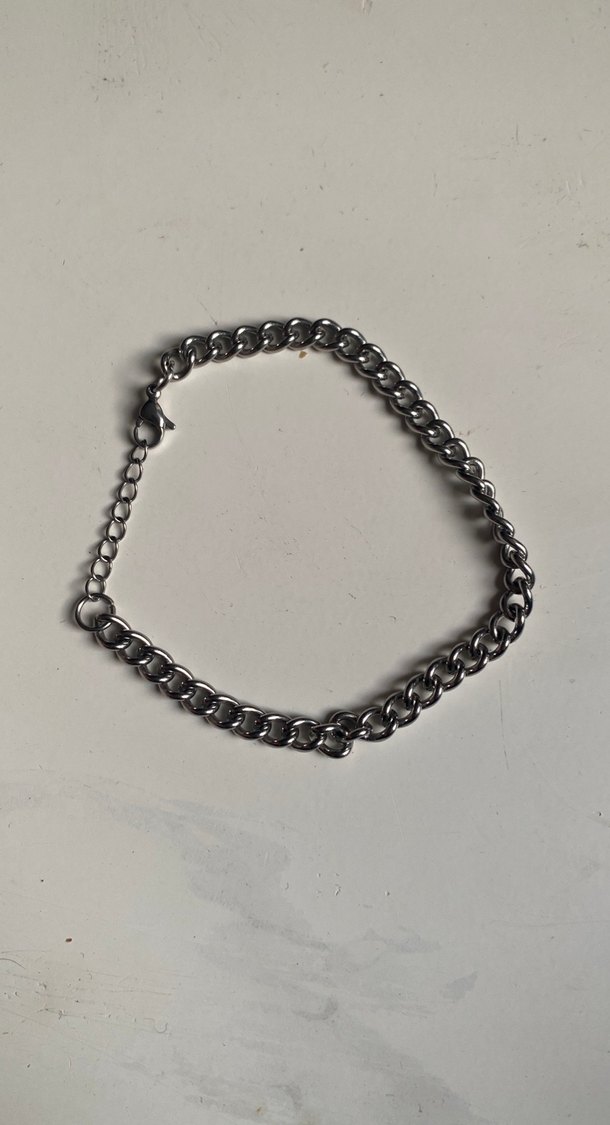 Gri Zincir Detaylı erkek Bileklik - Görsel 2