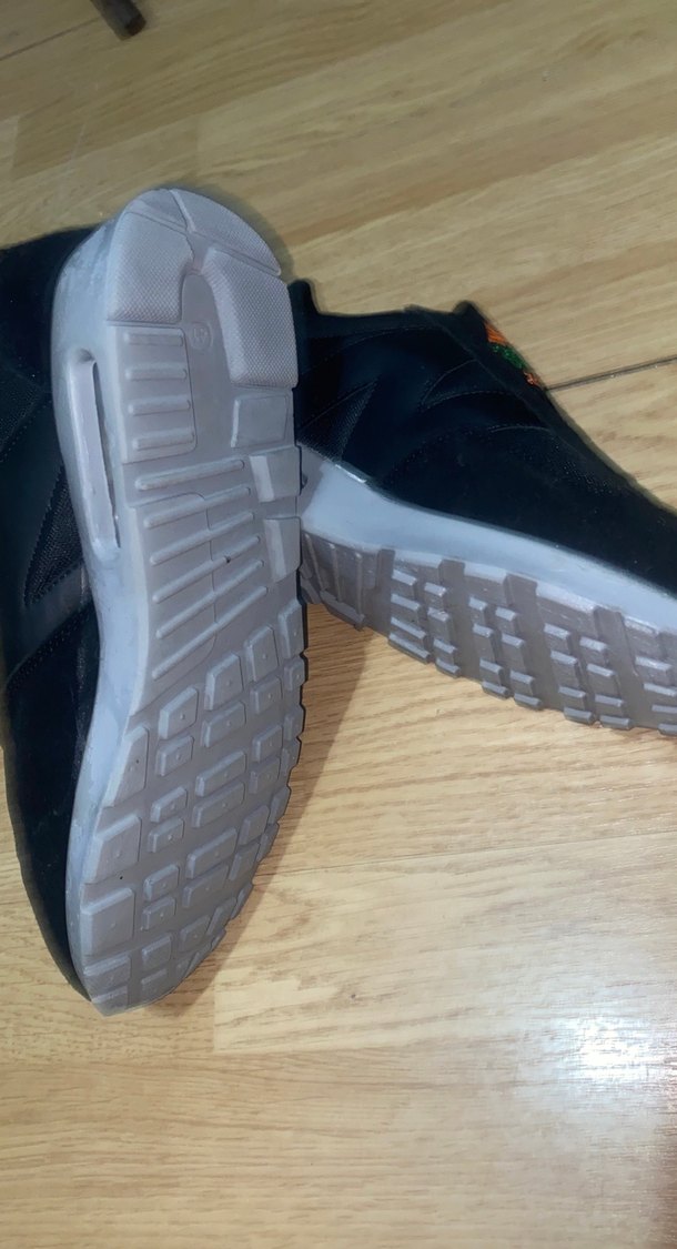 Siyah Kadın Spor Ayakkabı Velcro Detaylı - Görsel 5