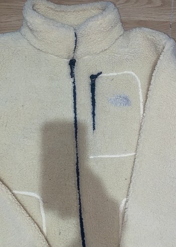 Beyaz Fermuarlı Kadın Polar Ceket - Görsel 3