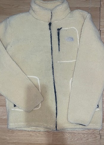 Beyaz Fermuarlı Kadın Polar Ceket - Görsel 2