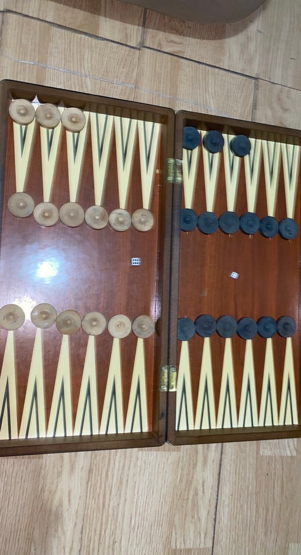 Kahverengi Ahşap Tavla Takımı - Görsel 5