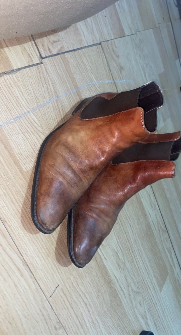 Klasik Kahverengi Deri Erkek Bot - Görsel 5