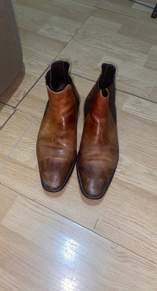 Klasik Kahverengi Deri Erkek Bot - Görsel 3