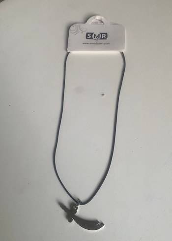 Gri Yılan Desenli Püsküllü Uzun Kolye - Görsel 6