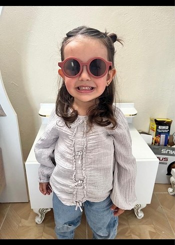 Zara Kız Çocuk Bohem Uzun Kollu Triko Bluz