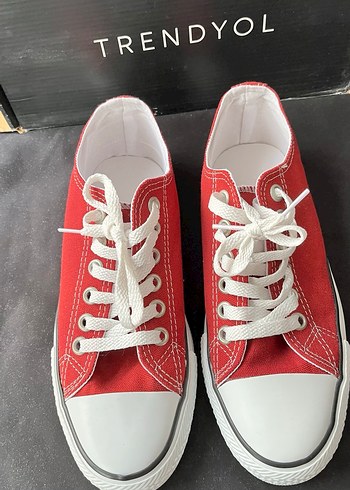 38 Beden kırmızı Renk Kırmızı Kadın Sneakers