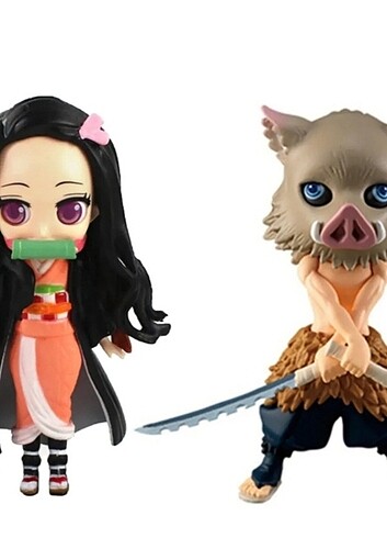 Demon Slayer Nezuko ve İnosuke 7 cm 