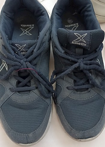 Kinetix Siyah Gri Çizgili Erkek Spor Ayakkabı