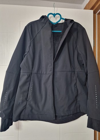 Fermuarlı Siyah Kadın Spor Ceketi - Görsel 5