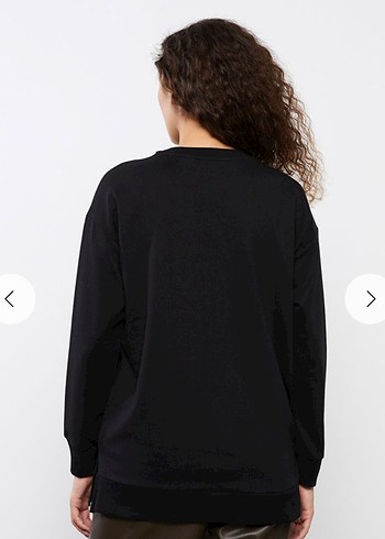 Siyah Mickey Baskılı Oversize Sweatshirt - Görsel 4