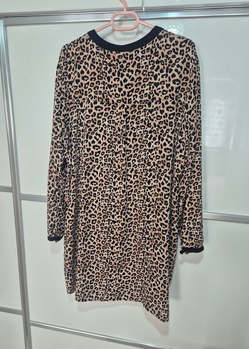 LC Waikiki Leopar Desenli Fermuarlı Viskon Tunik