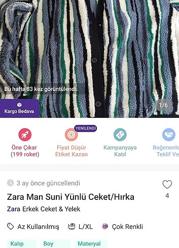 Zara Man Suni Yünlü 