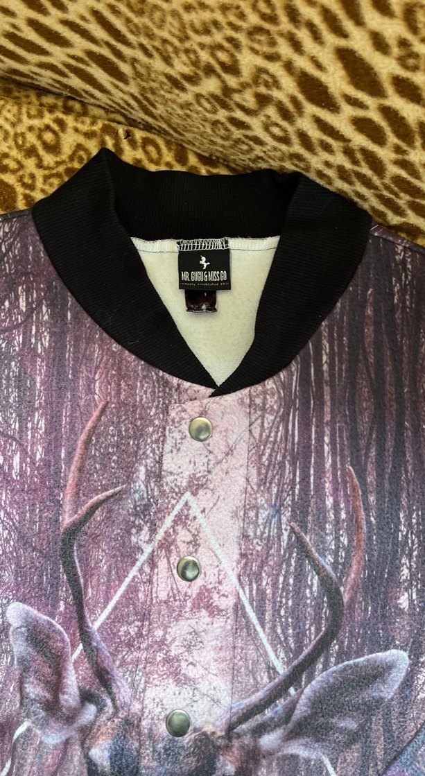 Mor Baskılı Kadın Ceket - Görsel 3