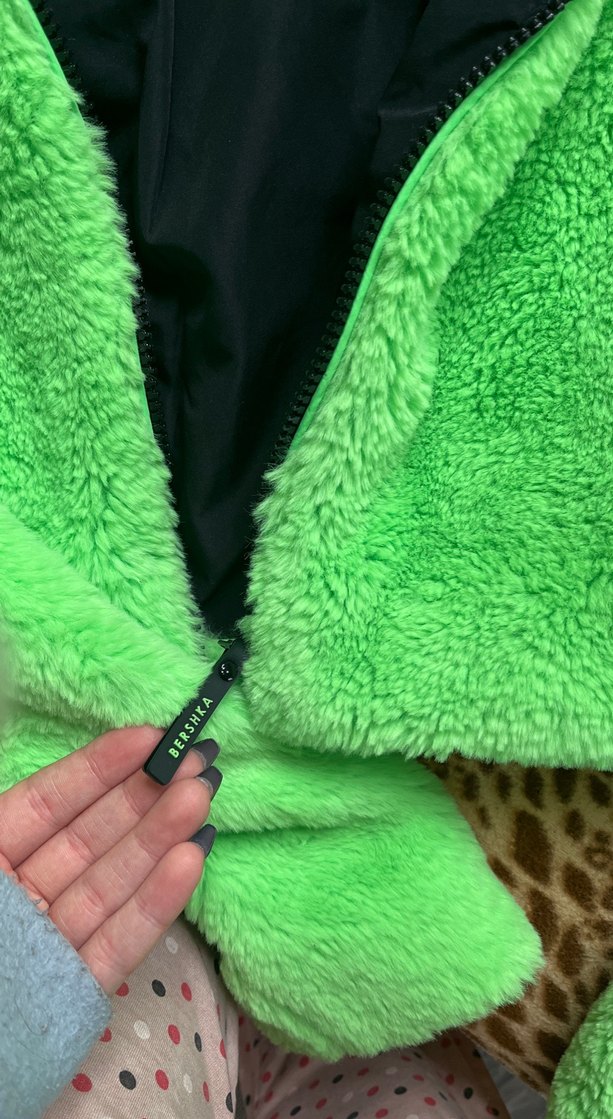 Yeşil Kapüşonlu Sıcak Kadın Ceketi - Görsel 4