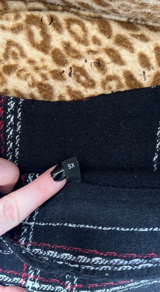 Kahverengi Ekose Mini Etek - Görsel 4