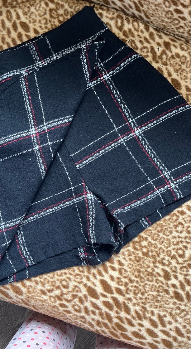 Kahverengi Ekose Mini Etek - Görsel 2