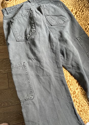 Gri kargo Pamuklu Bol Kesim Kot Pantolon - Görsel 3