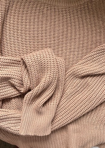 Pudra Triko Kadın Sweatshirt - Görsel 3