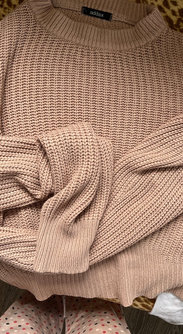 Pudra Triko Kadın Sweatshirt - Görsel 3