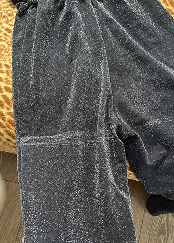 Gri Parlak straplez Yaka Kadın Tulum - Görsel 2