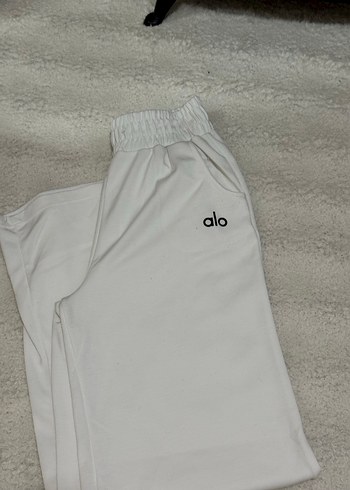 Beyaz Rahat Kesim Kadın Eşofman Altı - Görsel 3