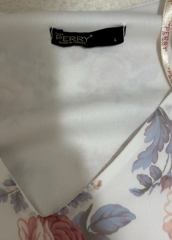 Çiçek Desenli V Yaka Uzun Kollu Mini Elbise - Görsel 2