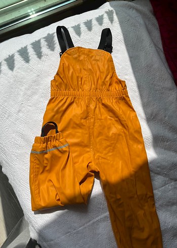 Zara Sarı Bağcıklı çocuk yağmur Tulumu
