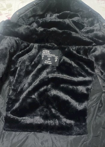 l Beden Siyah Kadın Midi Boy Street Wear Kaban