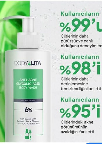 Beden Bodyalita Anti-Akne %6 Vücut Şampuanı
