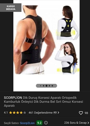 SCORPLİON DİK DURUŞ KORSESİ - Görsel 3