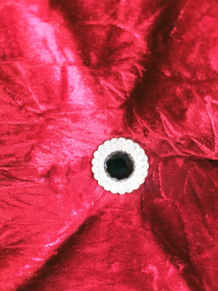 Koyu kırmızı kadife büyük boy Kırlent - Görsel 2