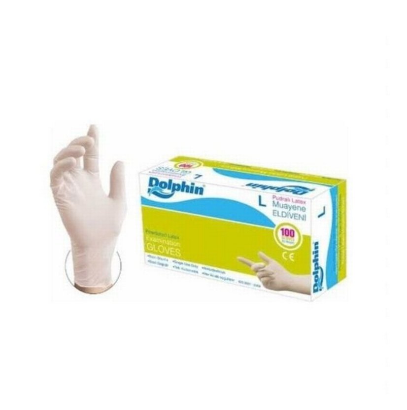 Dolphin pudralı lateks Eldiven - Görsel 5