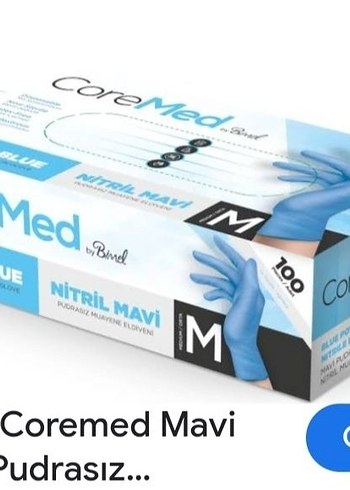 Mavi Pudrasız Nitril Eldiven Medium 100'lü - Görsel 4