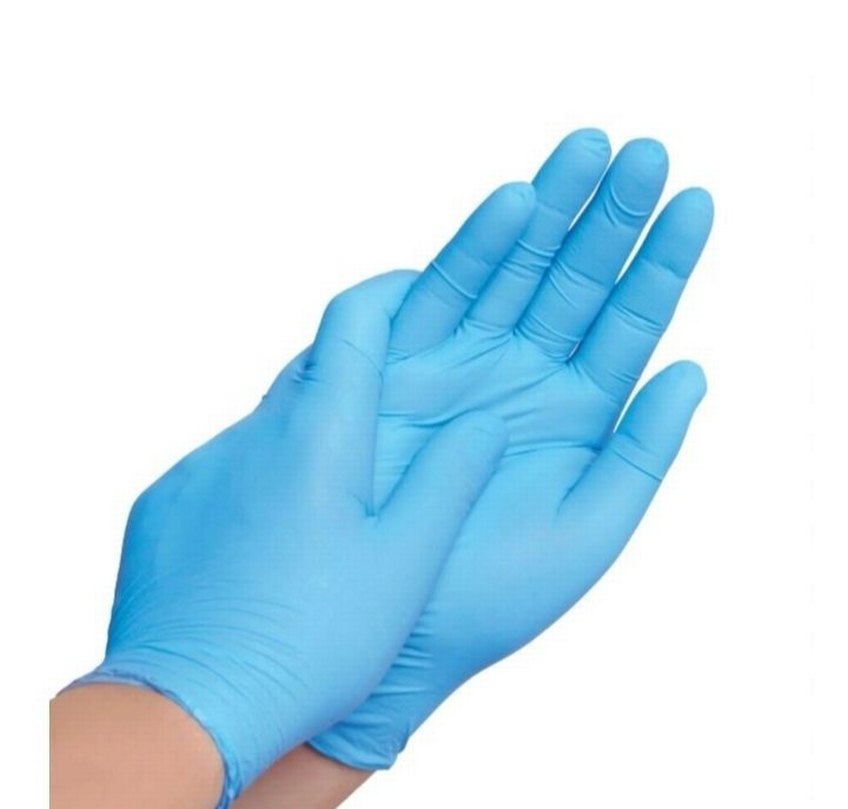 Mavi Pudrasız Nitril Eldiven Medium 100'lü - Görsel 2