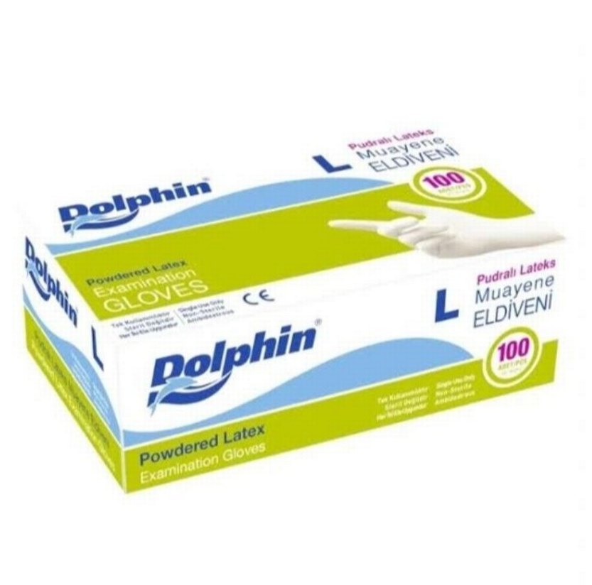 Dolphin pudralı lateks Eldiven - Görsel 4