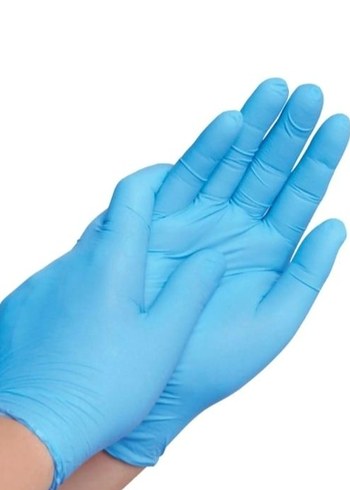 Mavi Pudrasız Nitril Eldiven Medium 100'lü - Görsel 3