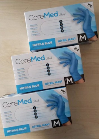 Mavi Pudrasız Nitril Eldiven Medium 100'lü - Görsel 6