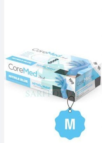 Mavi Pudrasız Nitril Eldiven Medium 100'lü - Görsel 4