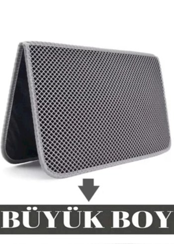 Elekli Büyük Boy Siyah Kedi paspasi - Görsel 2