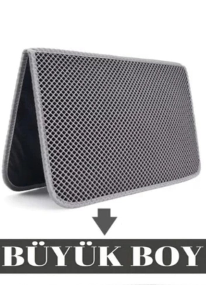 Elekli Büyük Boy Siyah Kedi paspasi - Görsel 2