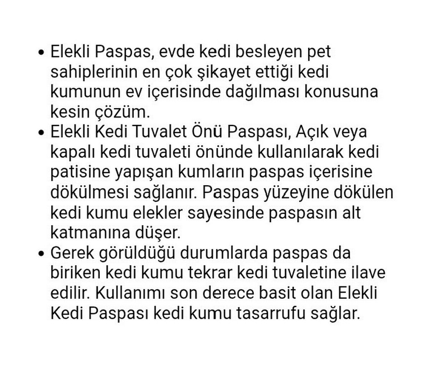 Elekli Büyük Boy Siyah Kedi paspasi - Görsel 4