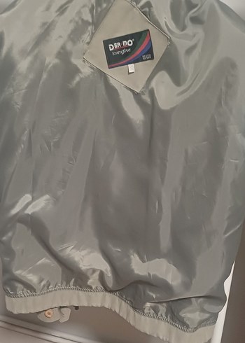xl Beden Bej Erkek Fermuarlı Mont