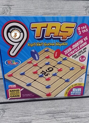 9 taş,3 taş, 9 ve 3 taş,9taş,9/3Taş, Akıl ve Zeka Oyunları,Oyun 