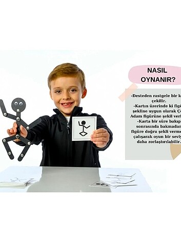 Beden Çöp Adam,SIFIR,Akıl ve Zeka Oyunları,Montessori Oyuncak