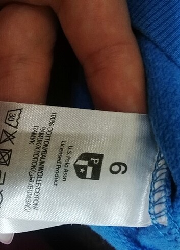 6 Yaş Beden mavi Renk Us polo sweat