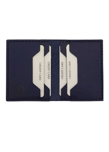 Lacivert deri cüzdan kartlık - Görsel 5