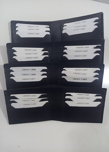 Hakiki Siyah Deri Cüzdan - Görsel 5